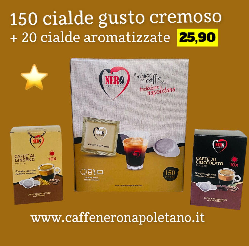 150 CIALDE ORO GUSTO CREMOSO + 20 AROMATIZZATI LOTTO 37