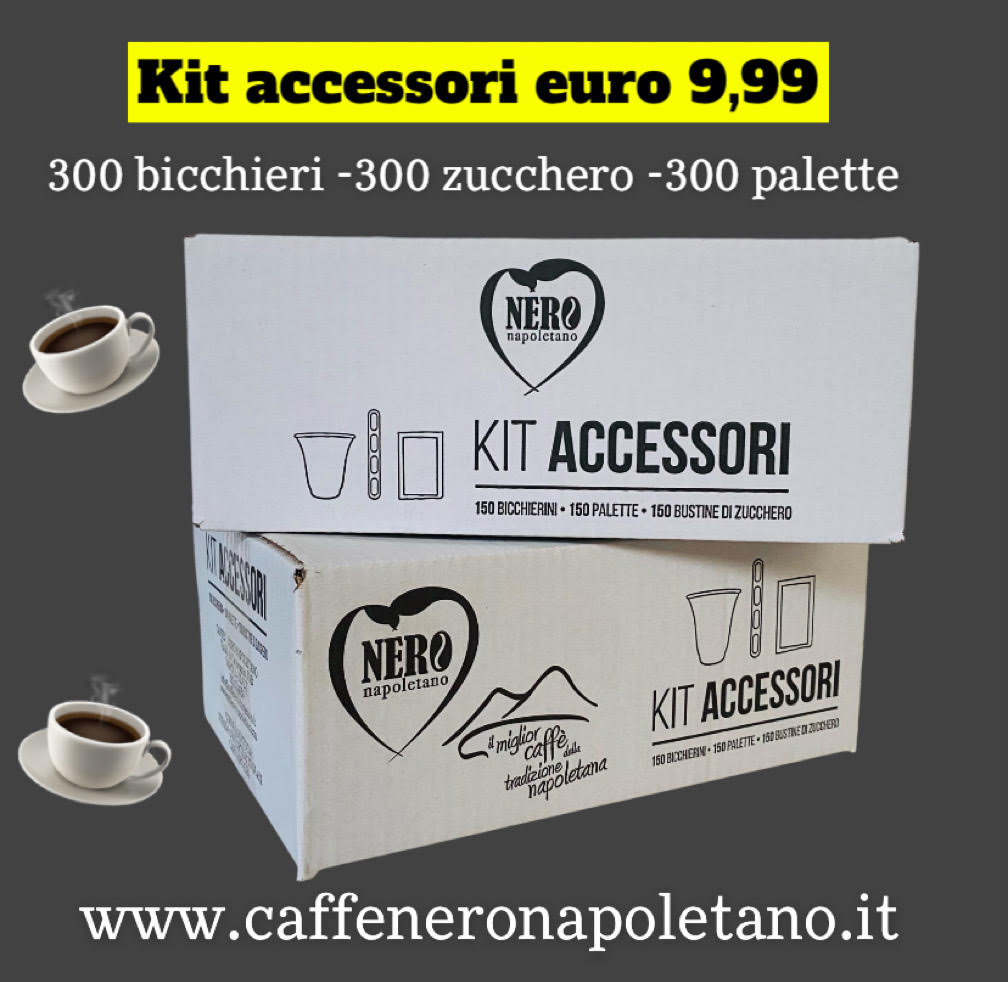 2 KIT ACCESSORI X CAFFE DA 150 PZ LOTTO 73