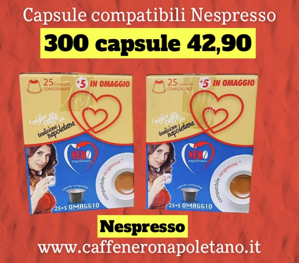 300 CAPSULE COMPATIBILI NESPRESSO LOTTO 8