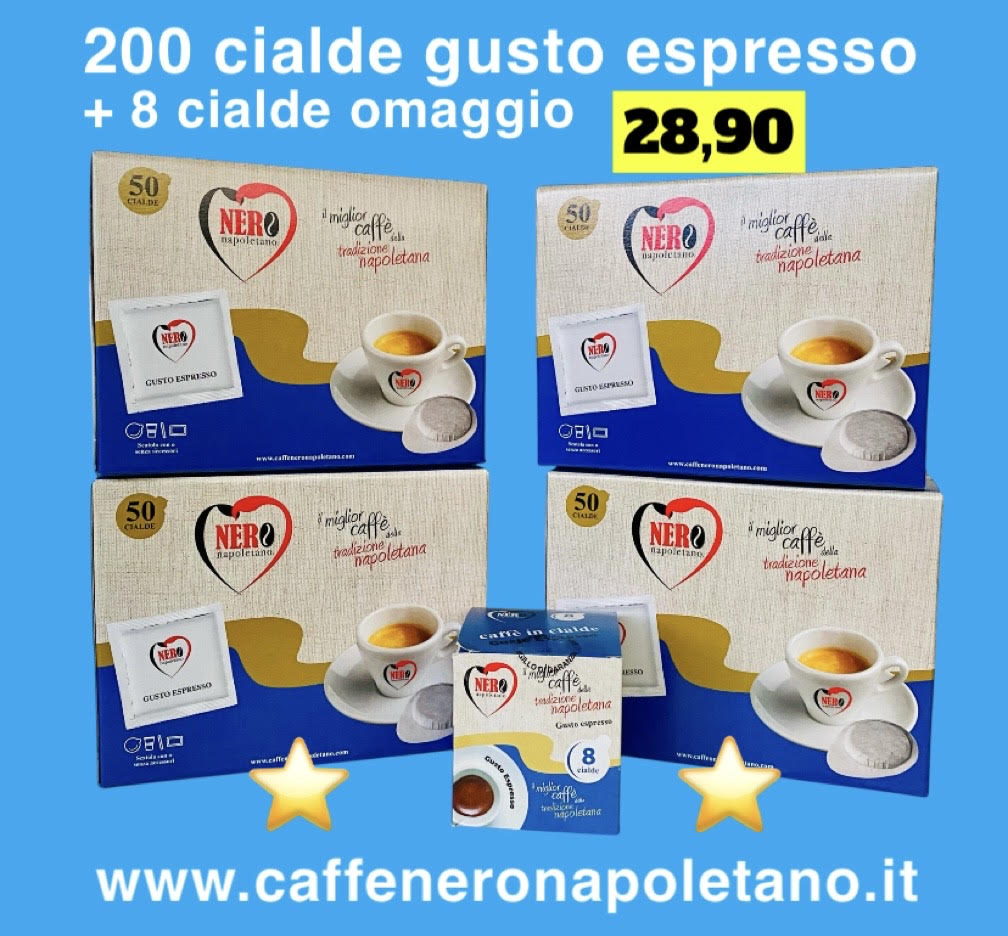 200 CIALDE GUSTO ESPRESSO + OMAGGIO LOTTO 102